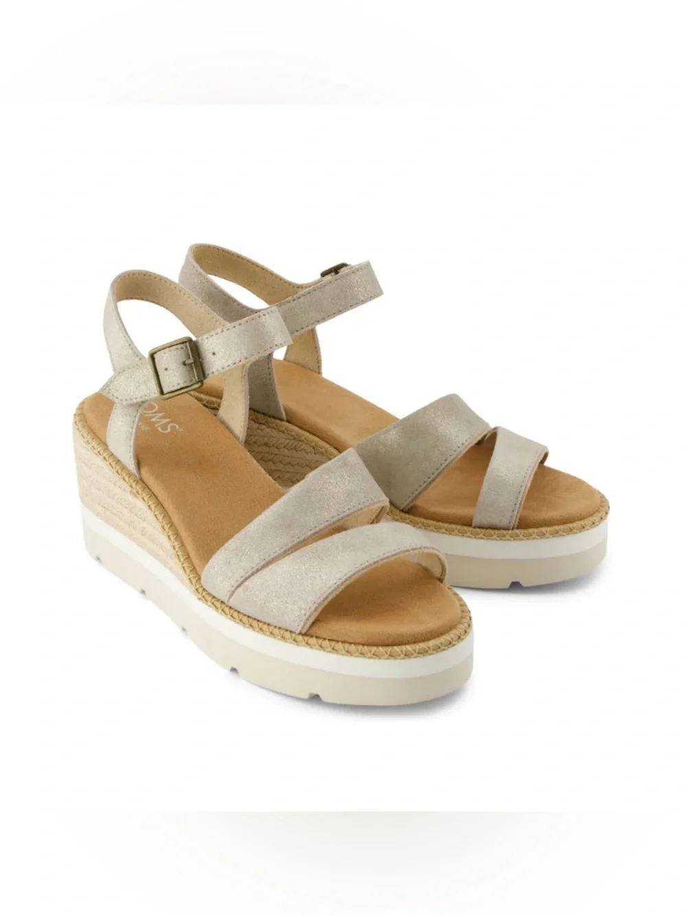 TOMS Women's Darya Open Toe Wedge Sandals Size 9